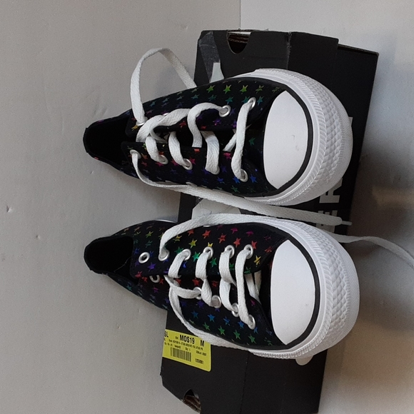 Converse Chuck Taylor All Star Archive OX Foil Star Print Sneakers 5 Youth - Picture 4 of 8